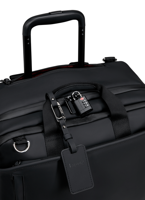 Lipault Lost In Berlin Rolling Tote  Black Lipault Lost In Berlin Rolling Tote  Black