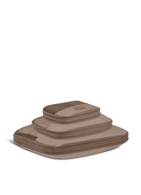 Lipault Lipault Travel Accessories Set of 3 Compression packing cubes  Taupe