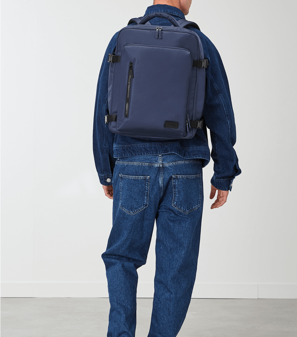 Lipault City Plume Travel Backpack  Bleu Marine Lipault City Plume Travel Backpack  Bleu Marine